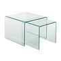 Voir la diapositive 2 : Paris Prix Lot de 2 Tables Gigognes  Veria  65cm Transparent