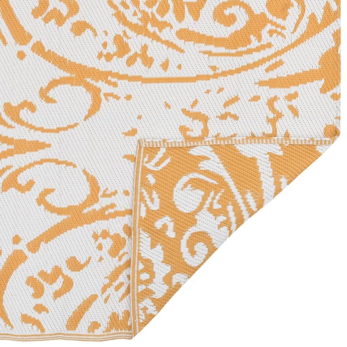 VIDAXL Tapis d'exterieur ARAKIL Orange et blanc 190x290 cm PP