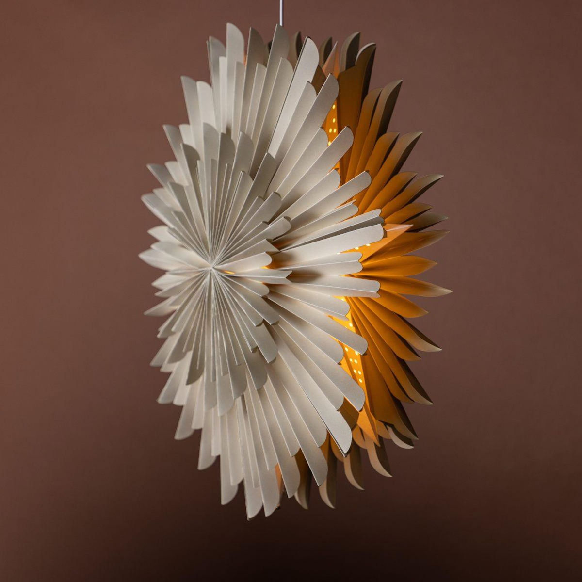 Paris Prix Lampe Suspension Design  Selen  60cm Beige