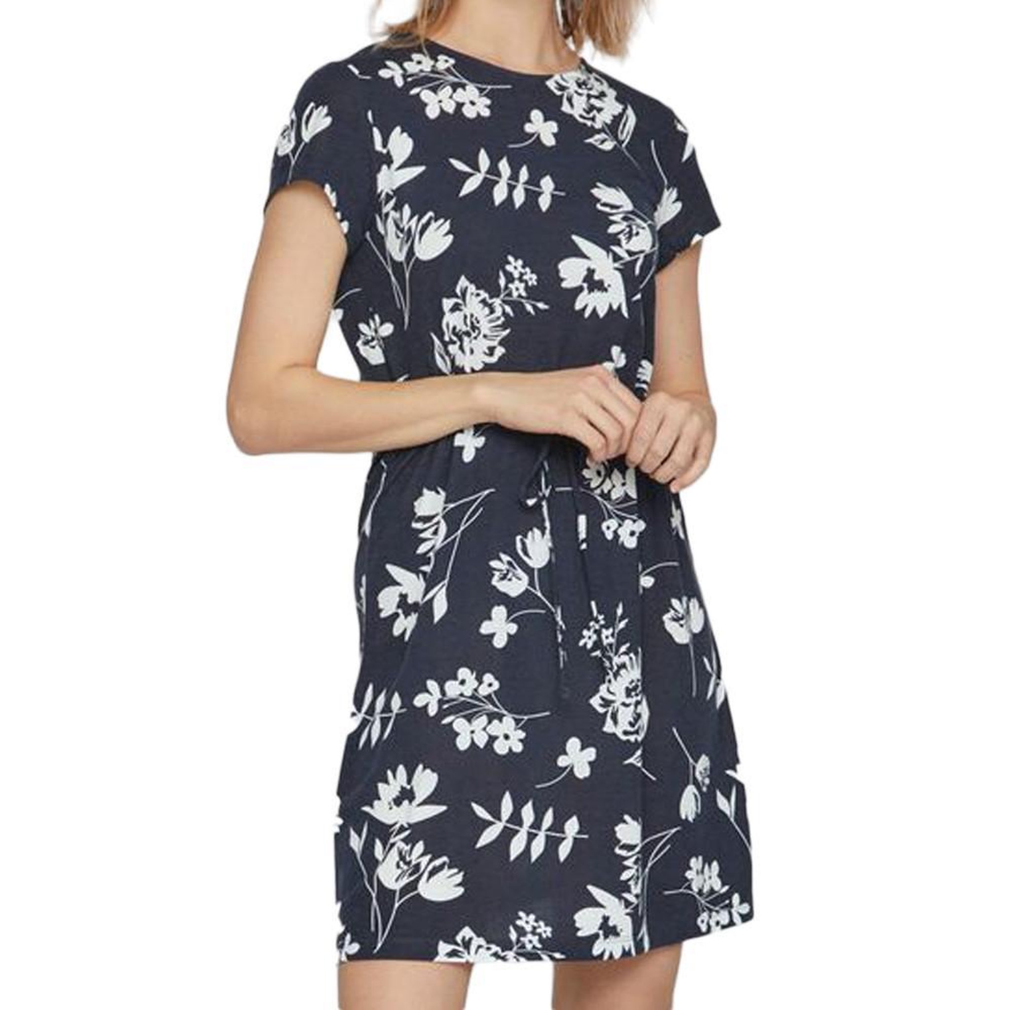 Vila Robe  à fleurs Femme Vila Mooney String. Coloris disponibles : Bleu
