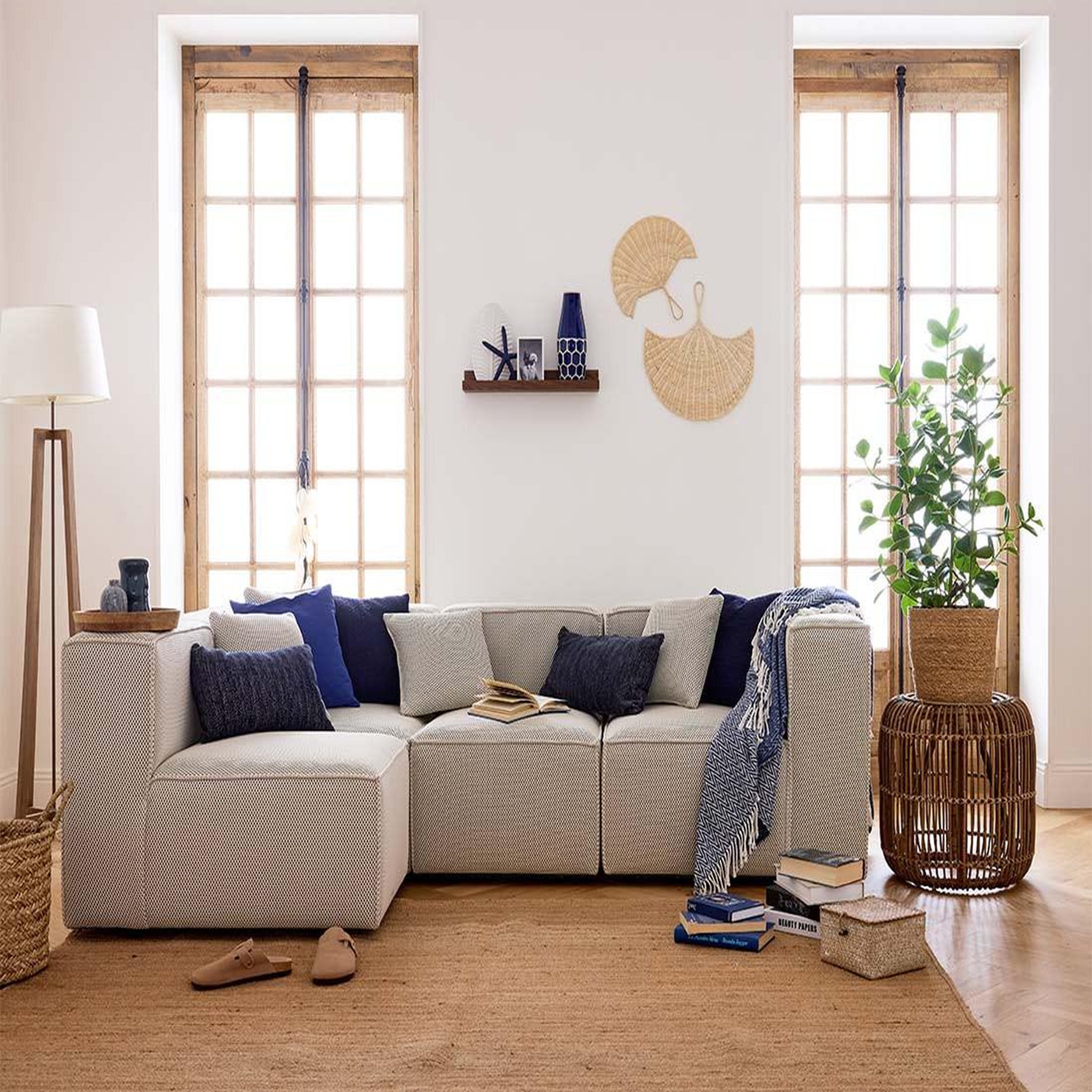 Voir la diapositive 2 : LISA DESIGN Arty - module d'assise droit - en tissu mailles 3d