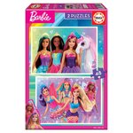 EDUCA 2 puzzles de 48 pieces Barbie