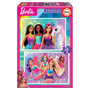 Voir la diapositive 1 : EDUCA 2 puzzles de 48 pieces Barbie