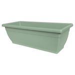 Jardinière en plastique L60 x H20 cm vert sauge 