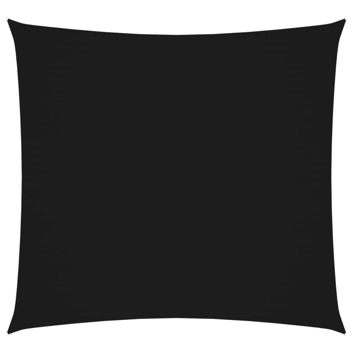 VIDAXL Voile de parasol tissu oxford carre 6x6 m noir