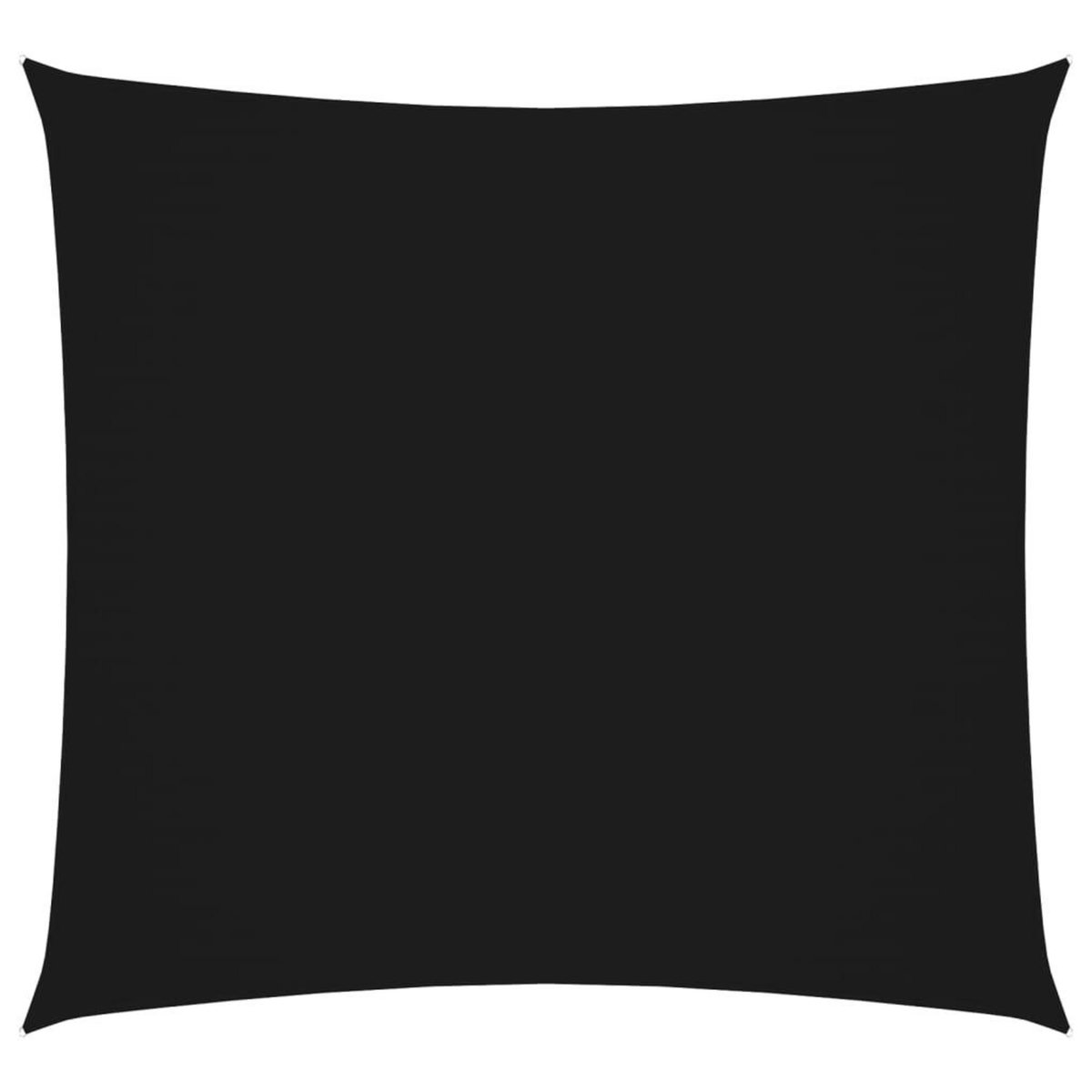 VIDAXL Voile de parasol tissu oxford carre 6x6 m noir
