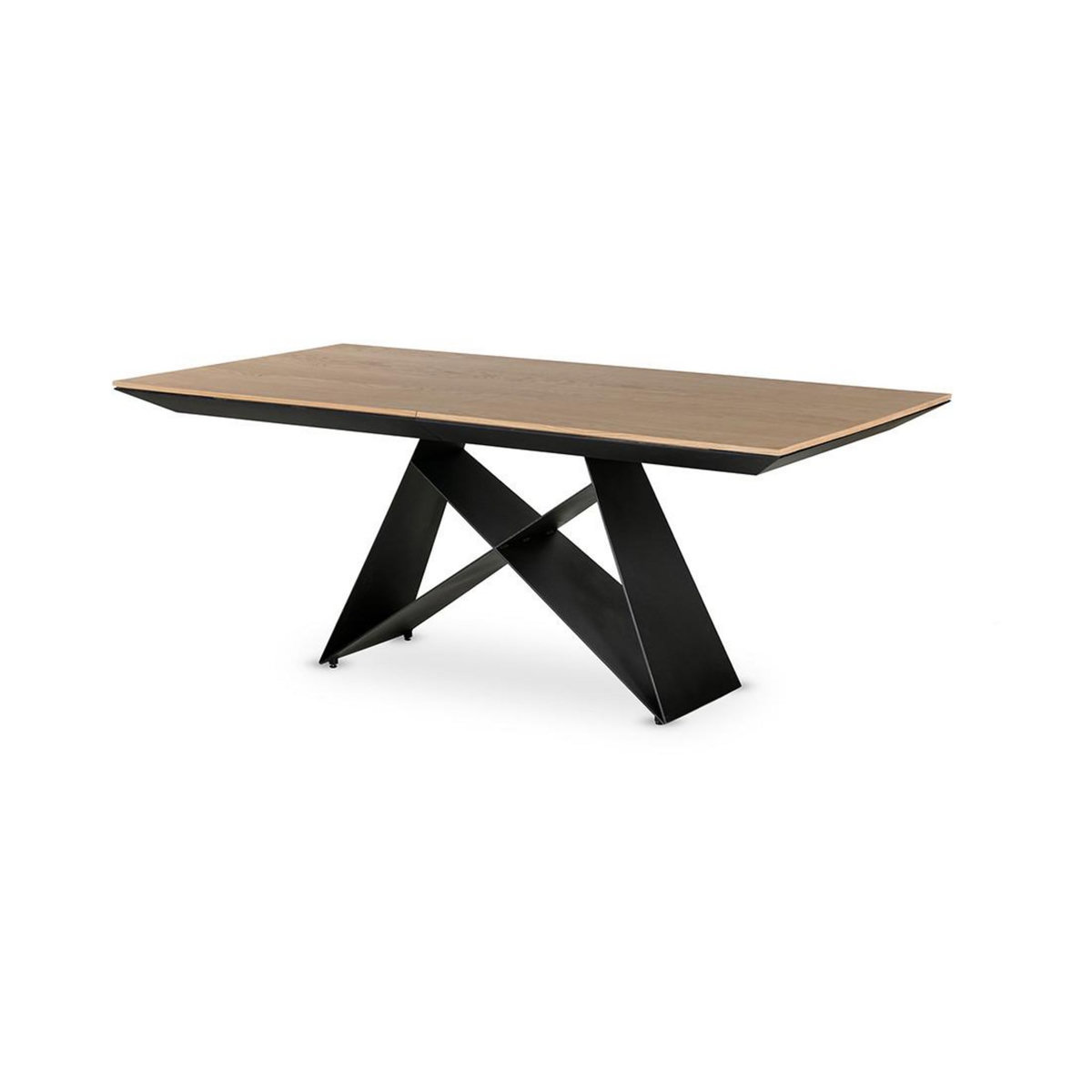 LISA DESIGN Capriccio - table à manger - extensible - bois et noir - 4 à 10 personnes - noir / bois