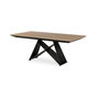 Voir la diapositive 1 : LISA DESIGN Capriccio - table à manger - extensible - bois et noir - 4 à 10 personnes - noir / bois