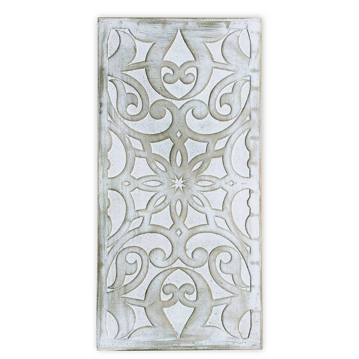 Paris Prix Buffet Design en Bois Sculpté  Ronny II  85cm Blanc