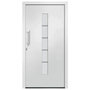 Voir la diapositive 3 : VIDAXL Porte d'entree Aluminium et PVC Blanc 100x210 cm