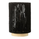 Paris Prix Lampe à Poser Cylindrique à LED  Roslyn  20cm Noir