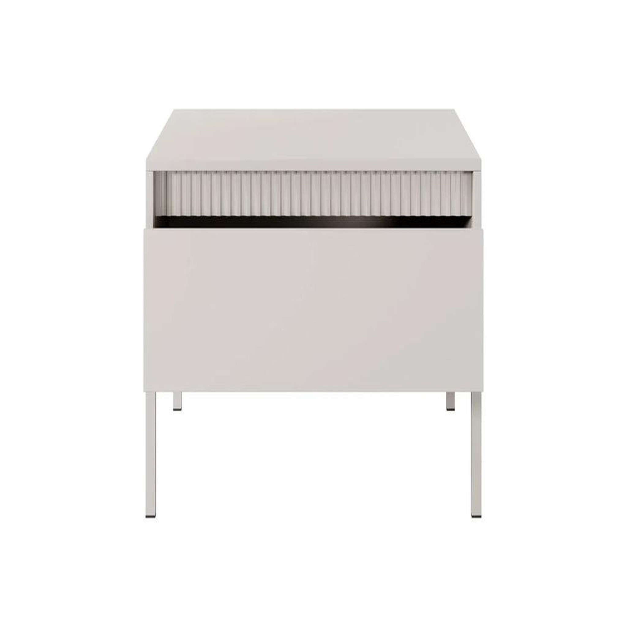 CASANOVA PARIS Alina - table de chevet 68cmpieds en métal. Coloris disponibles : Beige, Noir