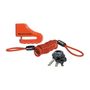 Voir la diapositive 3 : Master lock 8303EURDPS Antivol Moto ou Trottinette Electrique Bloque Disque, Anse 5 cm, Rouge