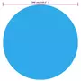 VIDAXL Film solaire de piscine ronde PE 300 cm Bleu