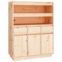 Voir la diapositive 2 : VIDAXL Buffet haut 89x40x116,5 cm Bois massif de pin