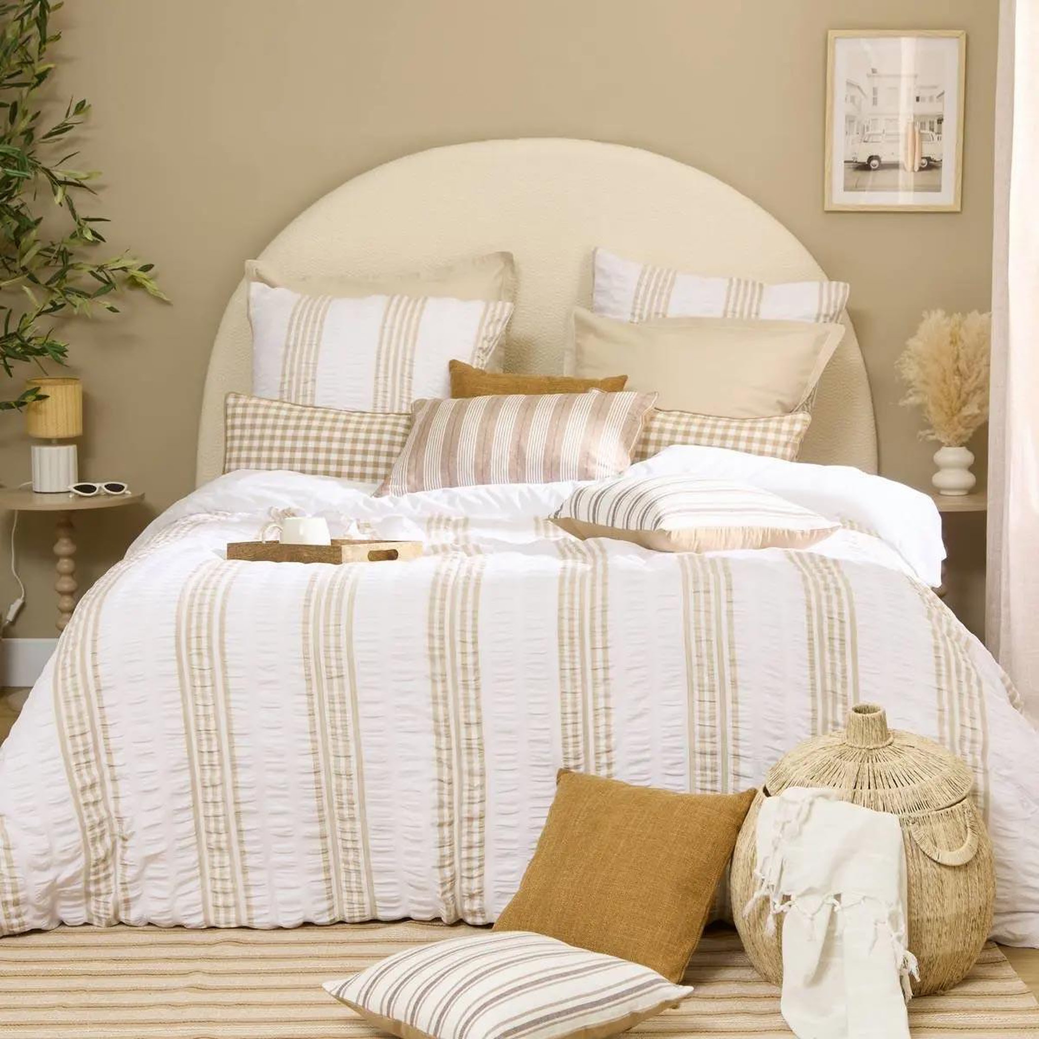 Voir la diapositive 5 : ATMOSPHERA Lot de 2 paniers  tropique australe  54cm beige