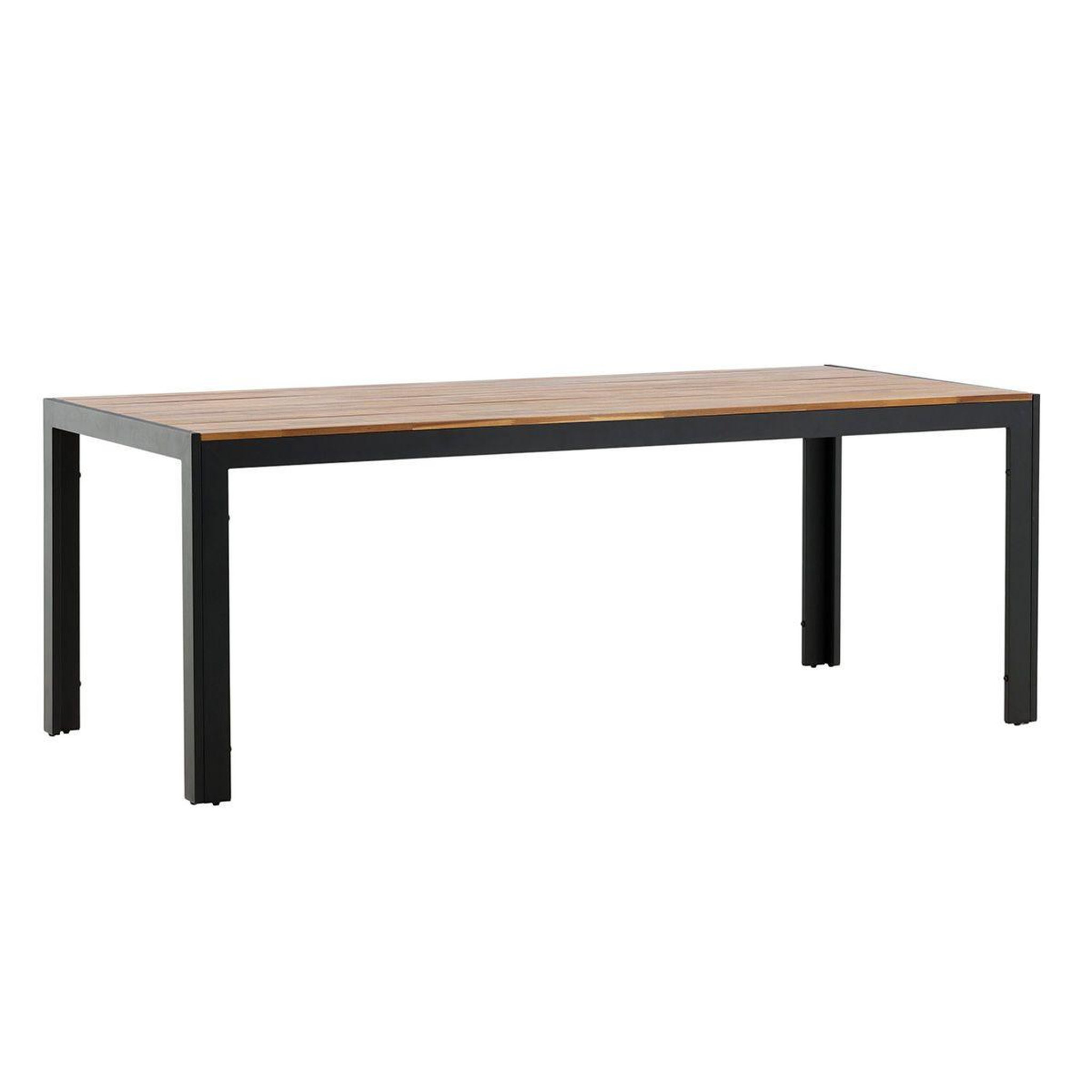 Paris Prix Table de jardin en bois  acacia  205cm naturel & noir