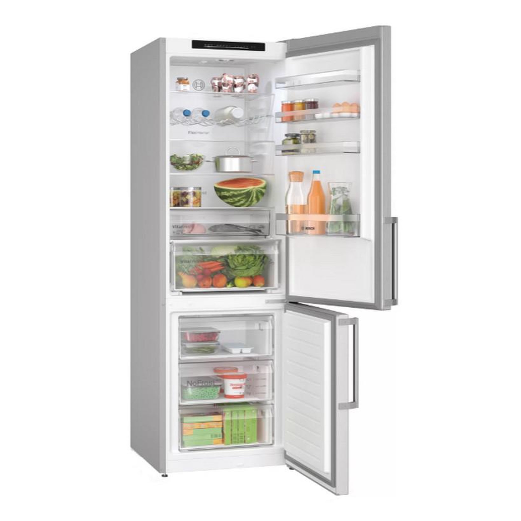 Voir la diapositive 3 : BOSCH Réfrigérateur combiné 60cm 363l nofrost inox - kgn39vlct