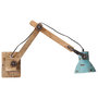 Voir la diapositive 4 : VIDAXL Lampe murale 25 W bleu delave 96x15x20 cm E27