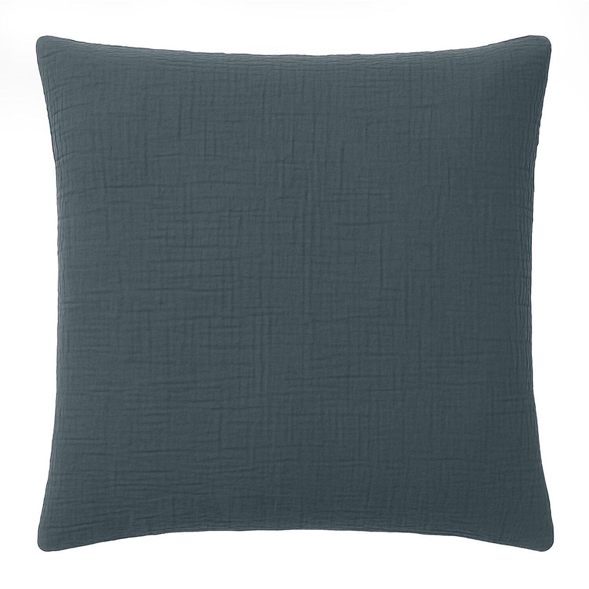 BATON ROUGE Taie d'oreiller cm 100% gaze de coton lavé bleu pétrole