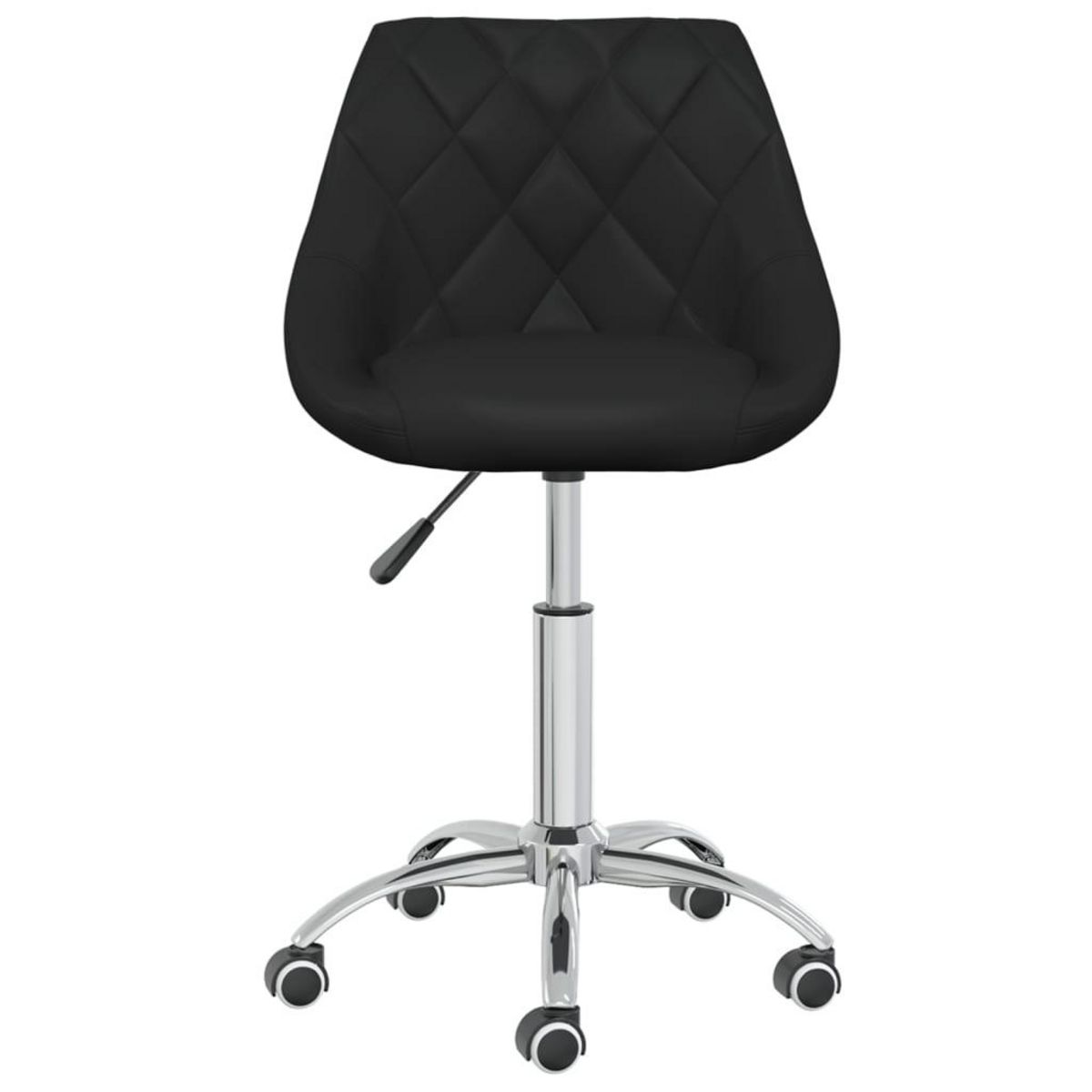 VIDAXL Chaise de bureau pivotante Noir Similicuir