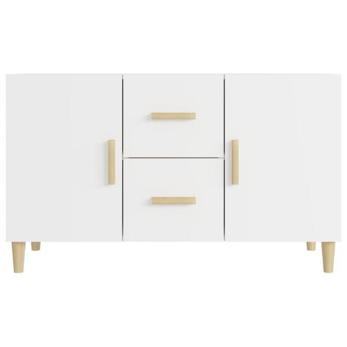 VIDAXL Buffet blanc 100x36x60 cm bois d ingénierie