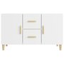 Voir la diapositive 3 : VIDAXL Buffet blanc 100x36x60 cm bois d ingénierie