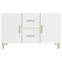 Voir la diapositive 3 : VIDAXL Buffet blanc 100x36x60 cm bois d ingénierie