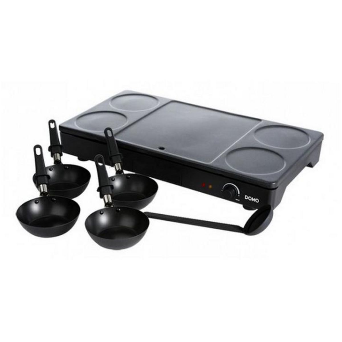 Domo Set mini woks, crêpière et gril 1000w noir - do8712w