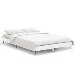 VIDAXL Cadre de lit sans matelas blanc 120x190 cm bois d'ingenierie