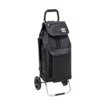 Sidebag Poussette de marché 2 roues noir - 8212-350