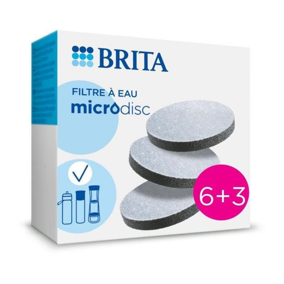 Brita Pack de 6+3 filtres a eau - BRITA - MicroDisc