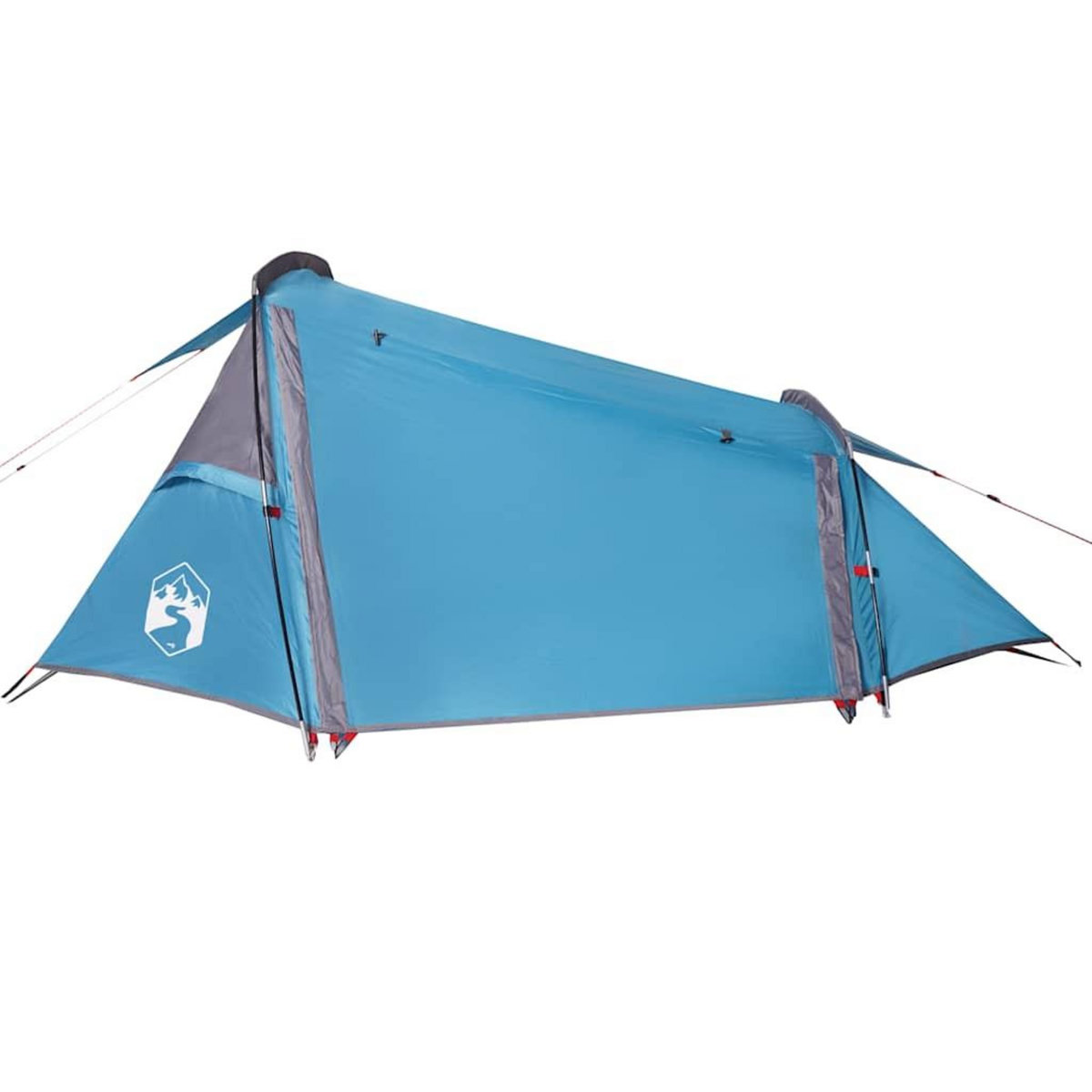 VIDAXL Tente de camping tunnel 2 personnes bleu impermeable