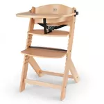 KINDERKRAFT Chaise haute évolutive en bois Enock. Coloris disponibles : Blanc, Beige, Gris