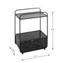 Voir la diapositive 4 : Paris Prix Table d'Appoint Porte-Revues  Lacano  58cm Noir
