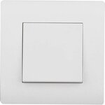 CENTRALE BRICO Interrupteur va-et-vient complet Basic, blanc