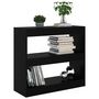 Voir la diapositive 5 : VIDAXL Bibliotheque/Separateur de piece Noir 80x30x72 cm