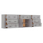 Voir la diapositive 5 : VIDAXL Buffets 3 pcs Sonoma gris Bois d'ingenierie
