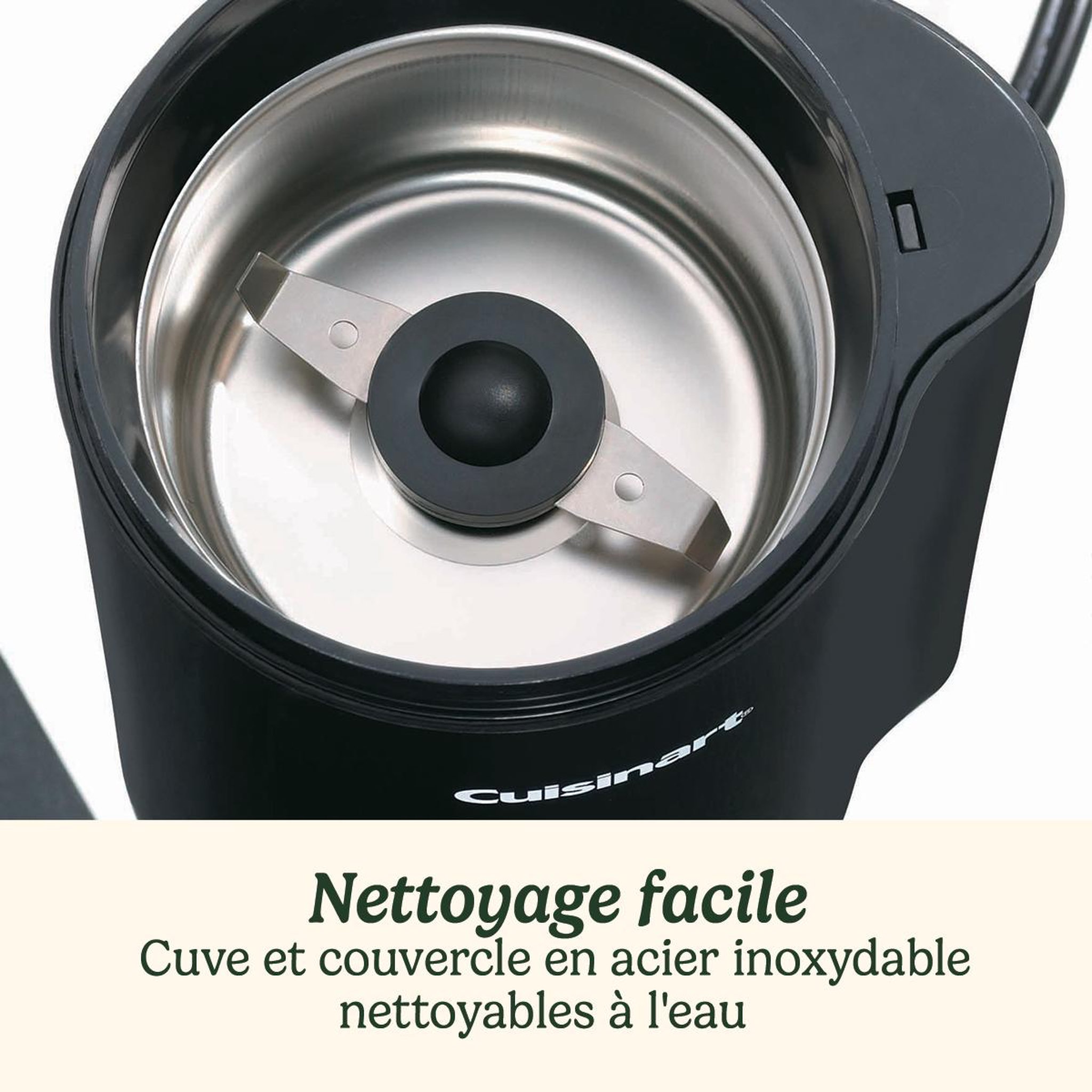 Voir la diapositive 2 : Cuisinart Moulin à café 140w - dcg20bkne