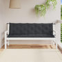 Voir la diapositive 3 : VIDAXL Coussins de banc de jardin lot de 2 anthracite melange tissu