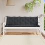 Voir la diapositive 3 : VIDAXL Coussins de banc de jardin lot de 2 anthracite melange tissu