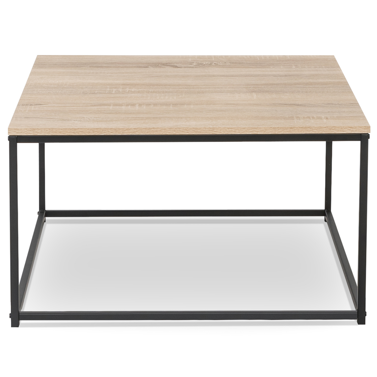 ID MARKET Table basse DETROIT carrée 70 cm design industriel