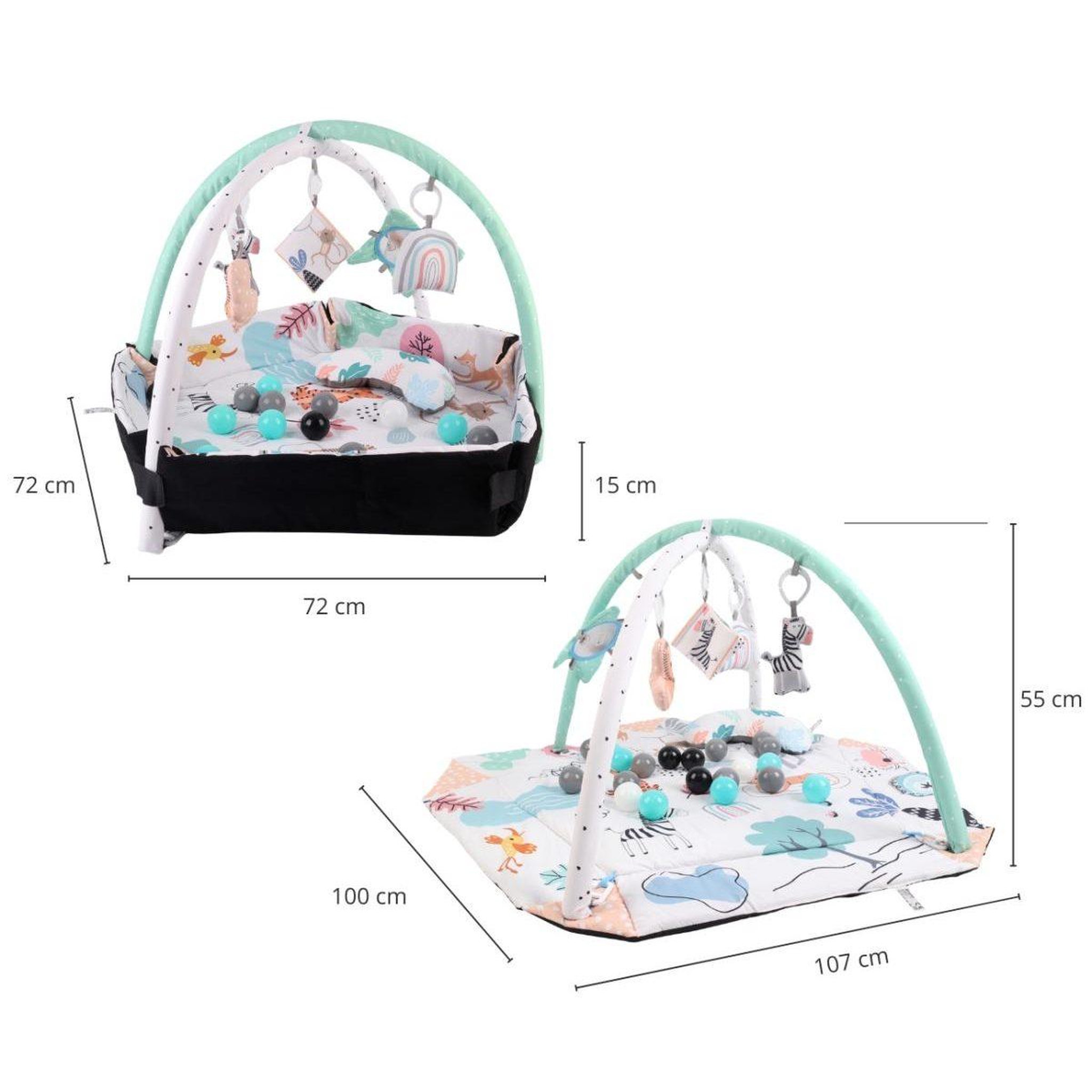 Voir la diapositive 4 : MILLY MALLY Tapis d'éveil tinymini - savane