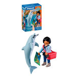 PLAYMOBIL 72091 Zoo : Dauphin et visiteur