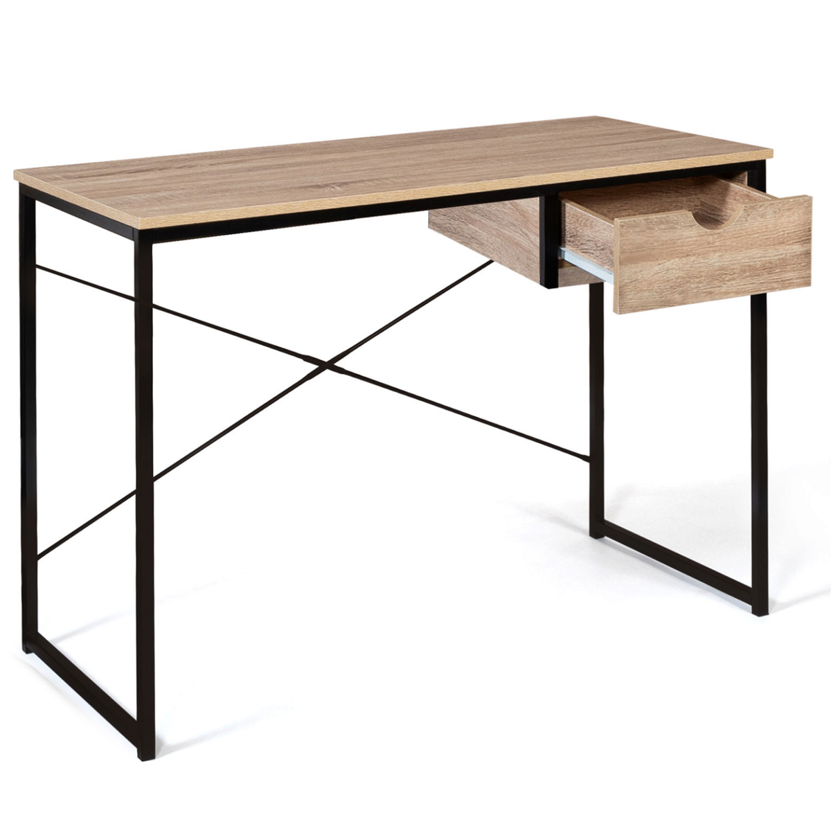 ID MARKET Bureau 1 tiroir latéral DETROIT design industriel