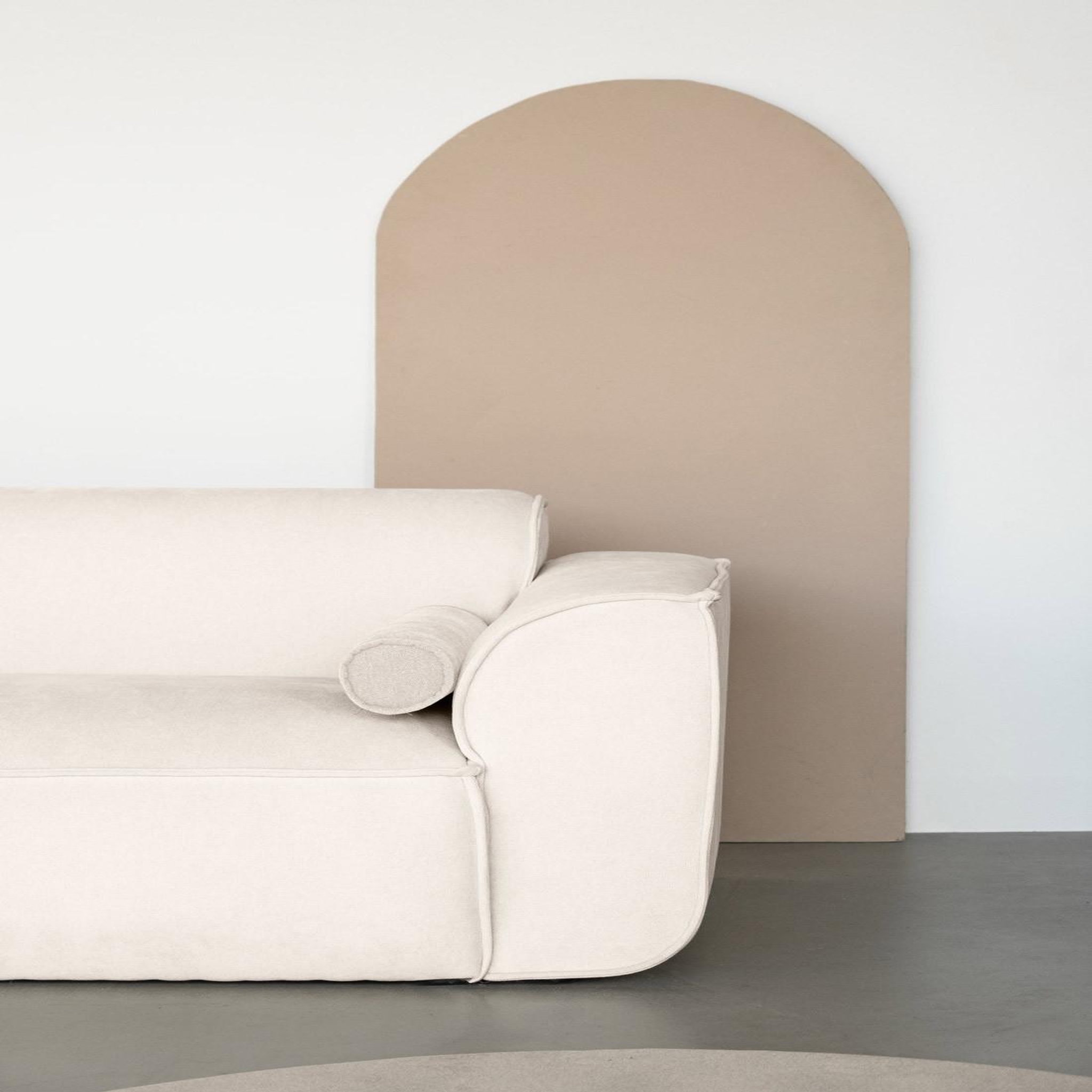 Voir la diapositive 2 : BEST MOBILIER Felix - module d'assise droit en tissu texturé