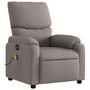 Voir la diapositive 4 : VIDAXL Fauteuil de massage inclinable electrique Taupe Tissu