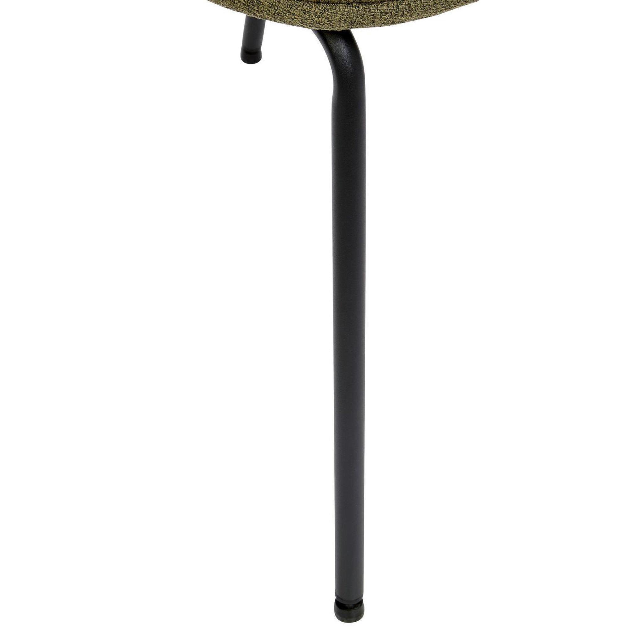 Voir la diapositive 4 : TOILINUX Lot de 4 chaises en tissu et pieds métal neora