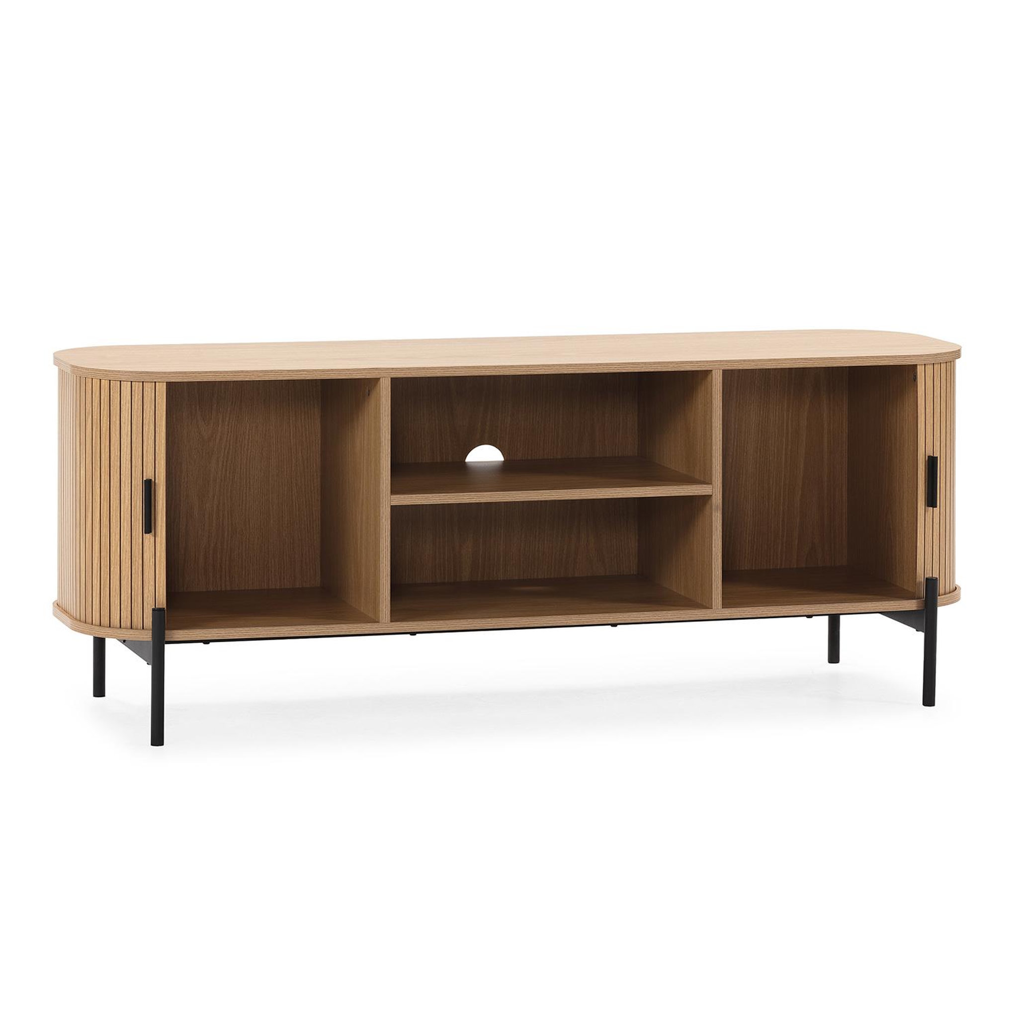 Voir la diapositive 3 : VS VENTA-STOCK Meuble Tv Mónaco 2 portes effet Chêne