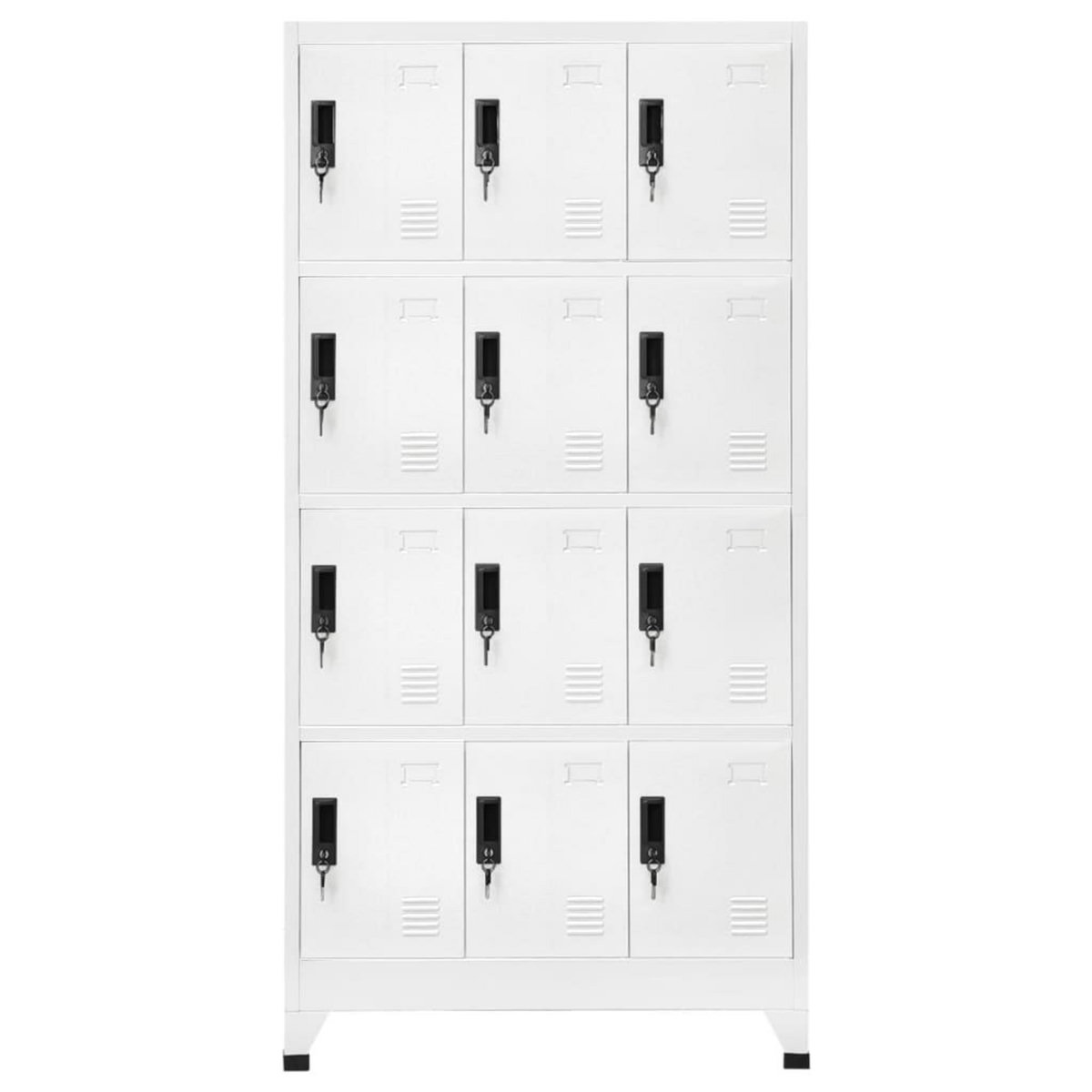 VIDAXL Armoire a casiers Blanc 90x45x180 cm Acier